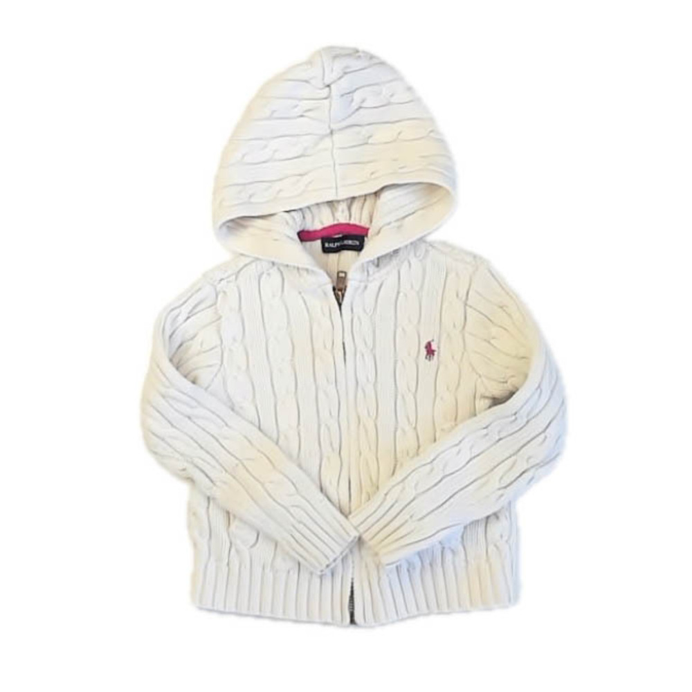 Ralph Lauren Girls Ivory Cardigan size: 3-4T